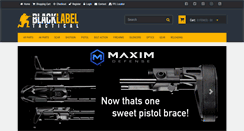 Desktop Screenshot of blacklabeltactical.com